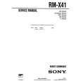 SONY RMX41 Manual de Servicio