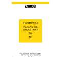 ZANUSSI Z41WP-B Manual de Usuario