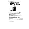SONY TCS310 Manual de Usuario