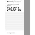 PIONEER VSX-D811S/KUXJI Manual de Usuario