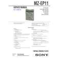 SONY MZEP11 Manual de Servicio