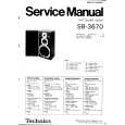 TECHNICS SB-3670 Manual de Servicio
