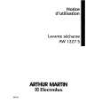 ARTHUR MARTIN ELECTROLUX AW1227S Manual de Usuario