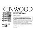 KENWOOD KDV-C860 Manual de Usuario