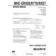SONY MHCR770 Manual de Servicio