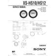 SONY XS-HS12 Manual de Servicio