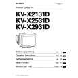 SONY KV-X2531D Manual de Usuario