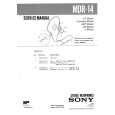 SONY MDR14 Catálogo de piezas