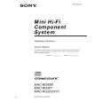 SONY MHC-RG20 Manual de Usuario
