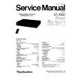 TECHNICS ST-X930 Manual de Servicio