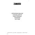 ZANUSSI ZUD5120 Manual de Usuario