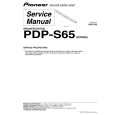 PIONEER PDP-S65/SXTW/E5 Manual de Servicio