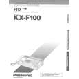 PANASONIC KXF100 Manual de Usuario