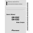 PIONEER GM-X552 Manual de Servicio
