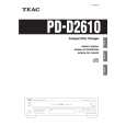 TEAC PDD2610 Manual de Usuario