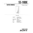 SONY SS-110DX Manual de Servicio