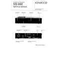 KENWOOD SS-992 Manual de Servicio