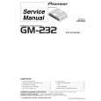 PIONEER GM-232/X1H/ES Manual de Servicio