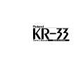 ROLAND KR-33 Manual de Usuario