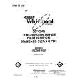 WHIRLPOOL SF3300EWW1 Catálogo de piezas
