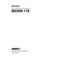 SONY BKNW-118 Manual de Servicio