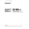AIWA GE-950E Manual de Usuario