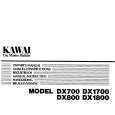 KAWAI DX800 Manual de Usuario