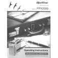 PANASONIC PPX2000 Manual de Usuario