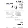 SONY ACVQP10 Manual de Servicio