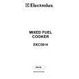 ELECTROLUX EKC5614 Manual de Usuario
