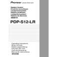PIONEER PDP-S12-LR/XIN1/E Manual de Usuario
