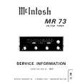 MCINTOSH MR 73 Manual de Servicio