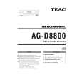 TEAC AG-D8800 Manual de Servicio