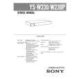 SONY YS-W230 Manual de Servicio