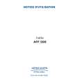 ARTHUR MARTIN ELECTROLUX AFF500X Manual de Usuario