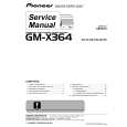 PIONEER GM-X364/XR/EW Manual de Servicio