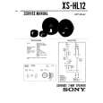SONY XSHL12 Manual de Servicio