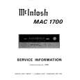 MCINTOSH MAC1700 Manual de Servicio