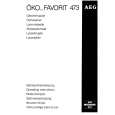 AEG FAV473WE Manual de Usuario