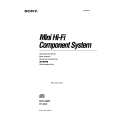 SONY MHC-6800 Manual de Usuario