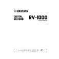 BOSS RV-1000 Manual de Usuario