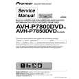 PIONEER AVH-P7850DVD/RI Manual de Servicio