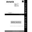 AIWA RM77/78 EZHRSH/EZ Manual de Servicio