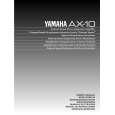 YAMAHA AX10 Manual de Usuario