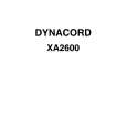 DYNACORD XA2600 Manual de Servicio