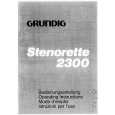 GRUNDIG STENORETTE 2300 Manual de Usuario