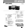 SONY CFSW500S Manual de Servicio