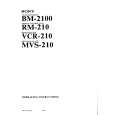 SONY VCR210 Manual de Usuario