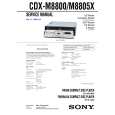 SONY CDXM805X Manual de Servicio
