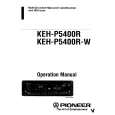 PIONEER KEH-P5400R Manual de Usuario